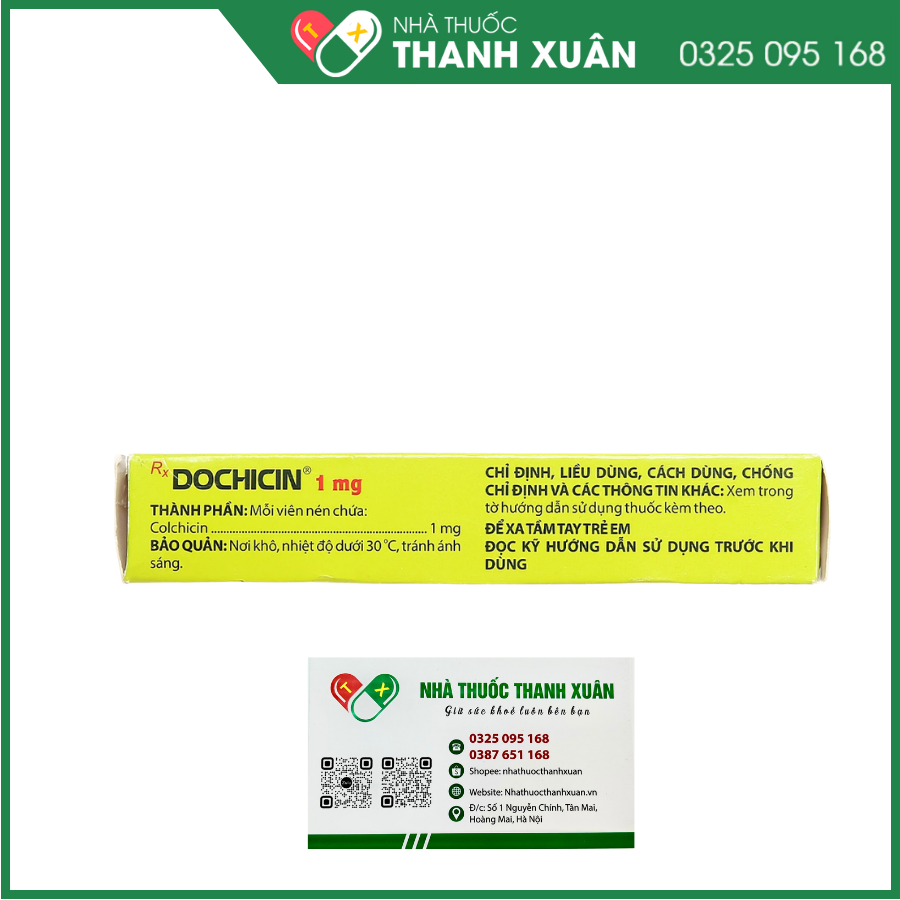 Dochicin 1mg phòng và trị gout